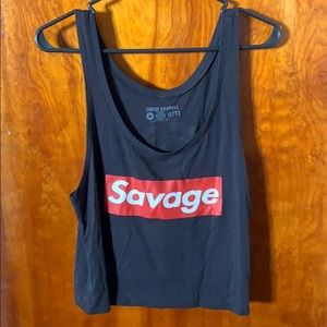 Savage Barbell crop and muscle tank